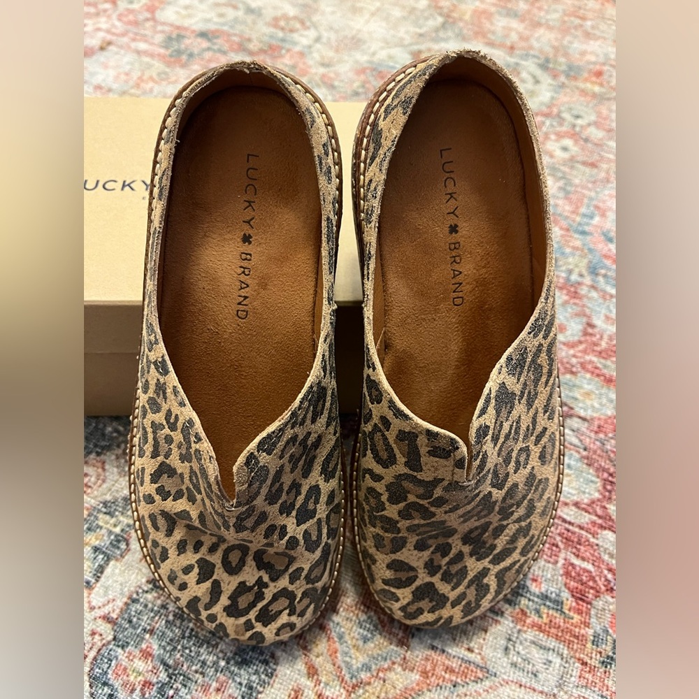 *New* Lucky Brand Tamala Leopard Mule/Slide